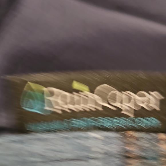 Rain Caper Plaid Hooded Reversable Cape for Women Button Closure One Size Fits M - Picture 4 of 6